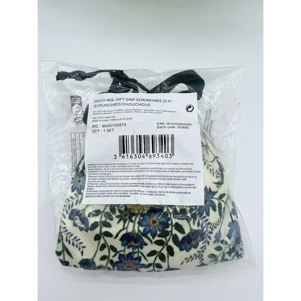 Gucci Beauty Gift Set of 3 Scrunchies with pouch